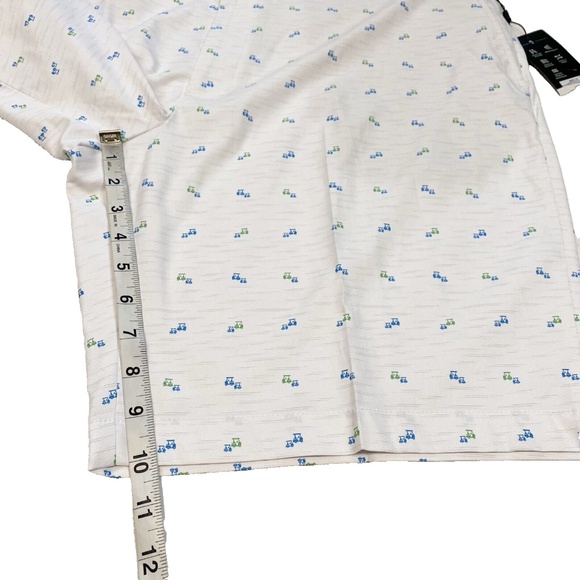 Walter Hagen Perfect 11 Shorts Size 40 White Mini Golf Cart Print 10" Inseam NWT - Picture 3 of 16
